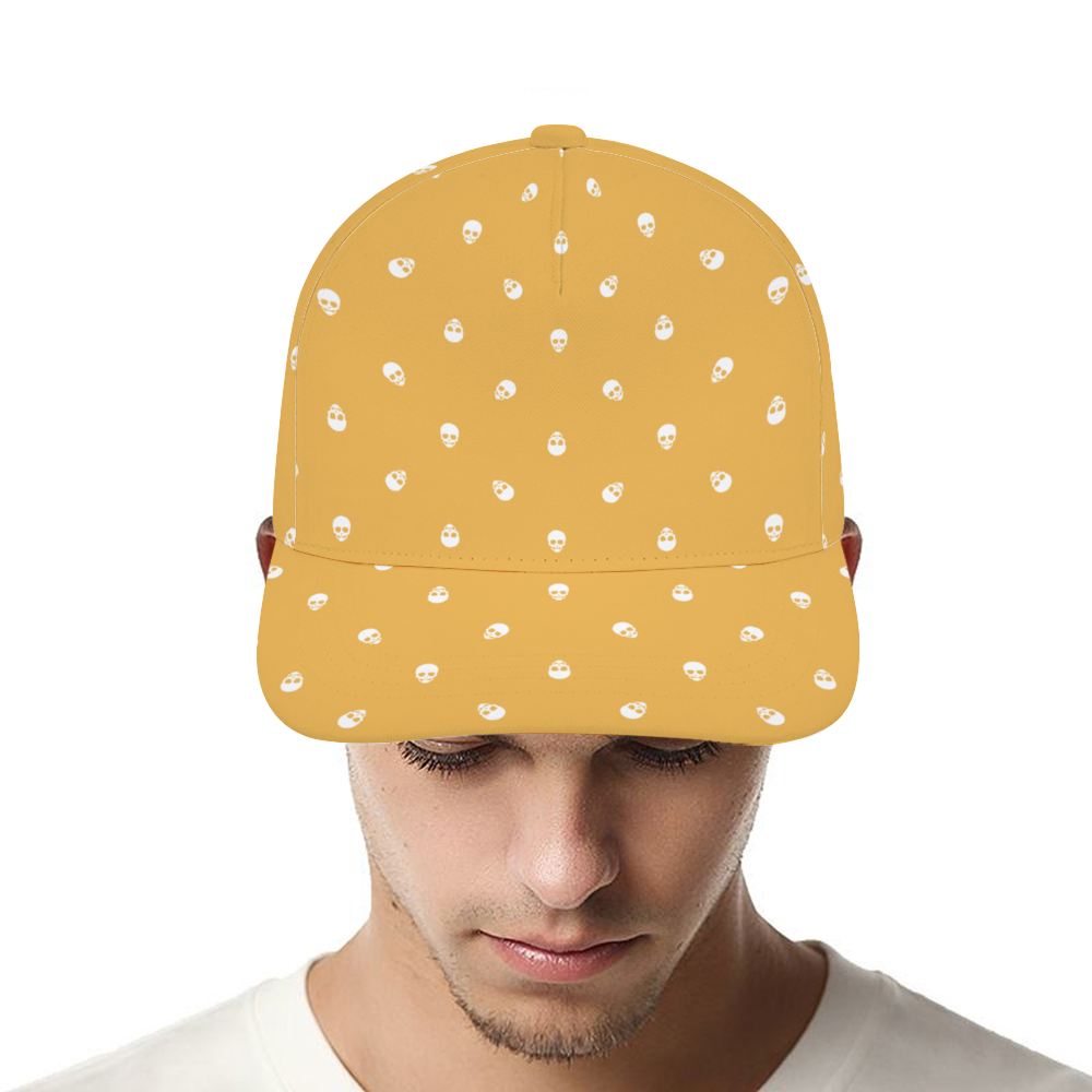 Honeycomb with White Skulls Baseball Cap