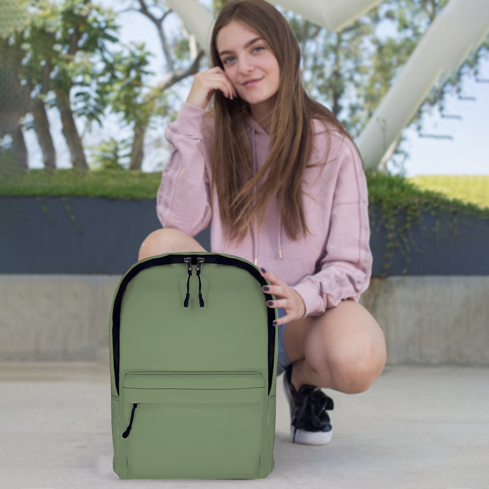 Backpack in Jade Green