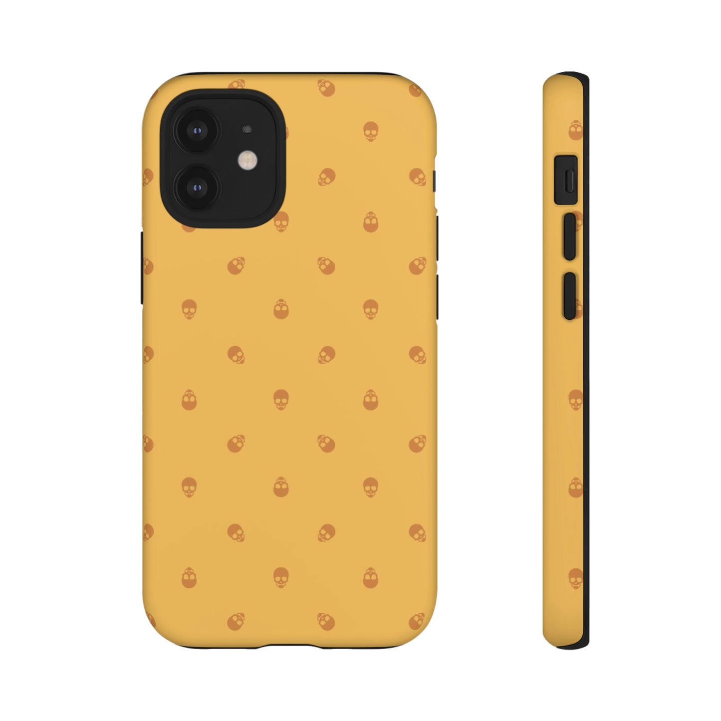 Tough Cases for Iphone, Samsung, Pixel - Sundial Skulls Pattern on Honeycomb