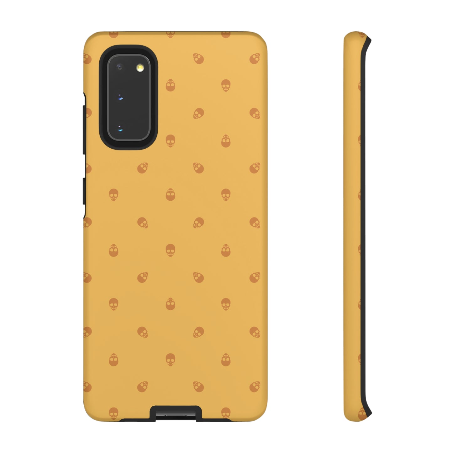 Tough Cases for Iphone, Samsung, Pixel - Sundial Skulls Pattern on Honeycomb