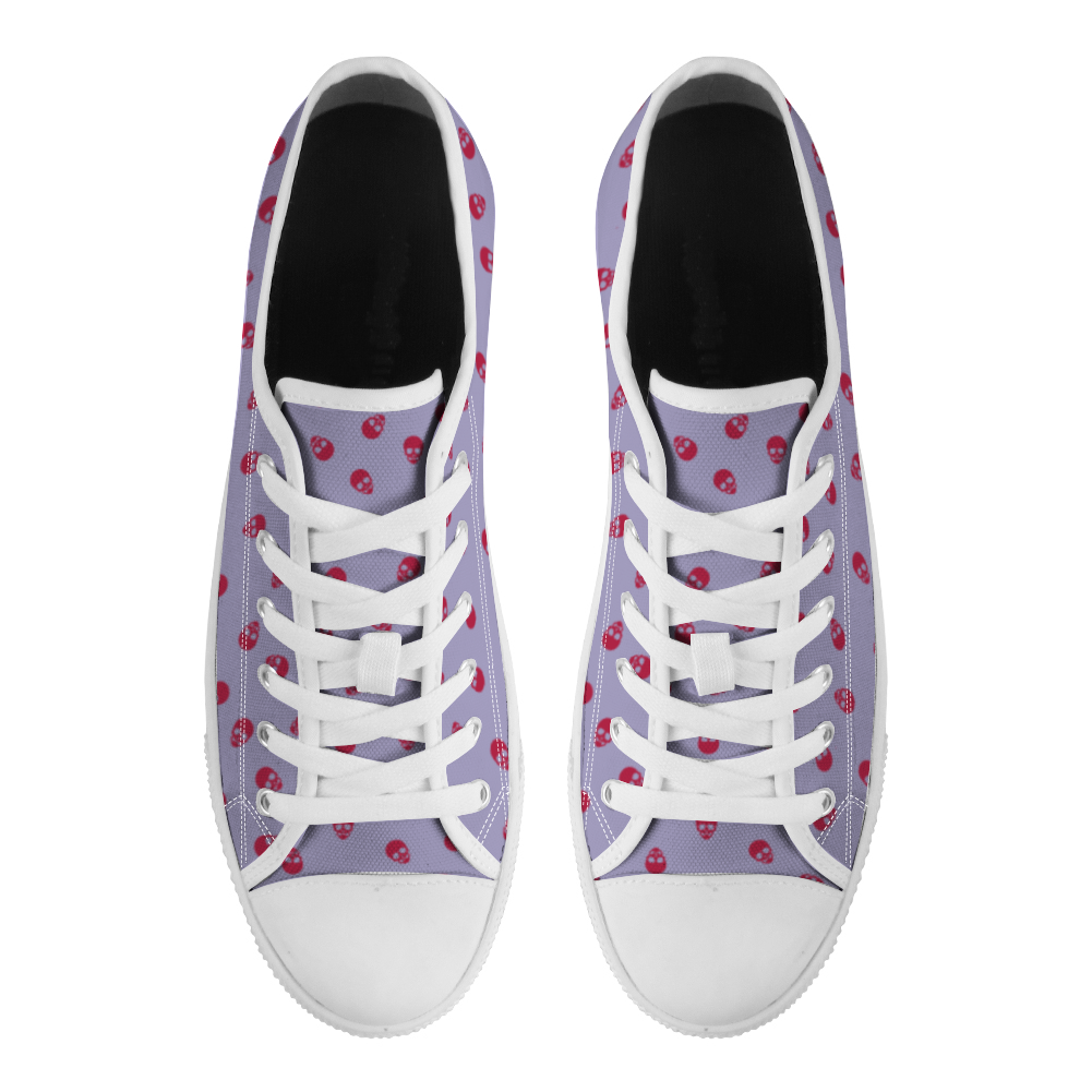 Low Top Sneakers in Digital Lavendar and Viva Magenta