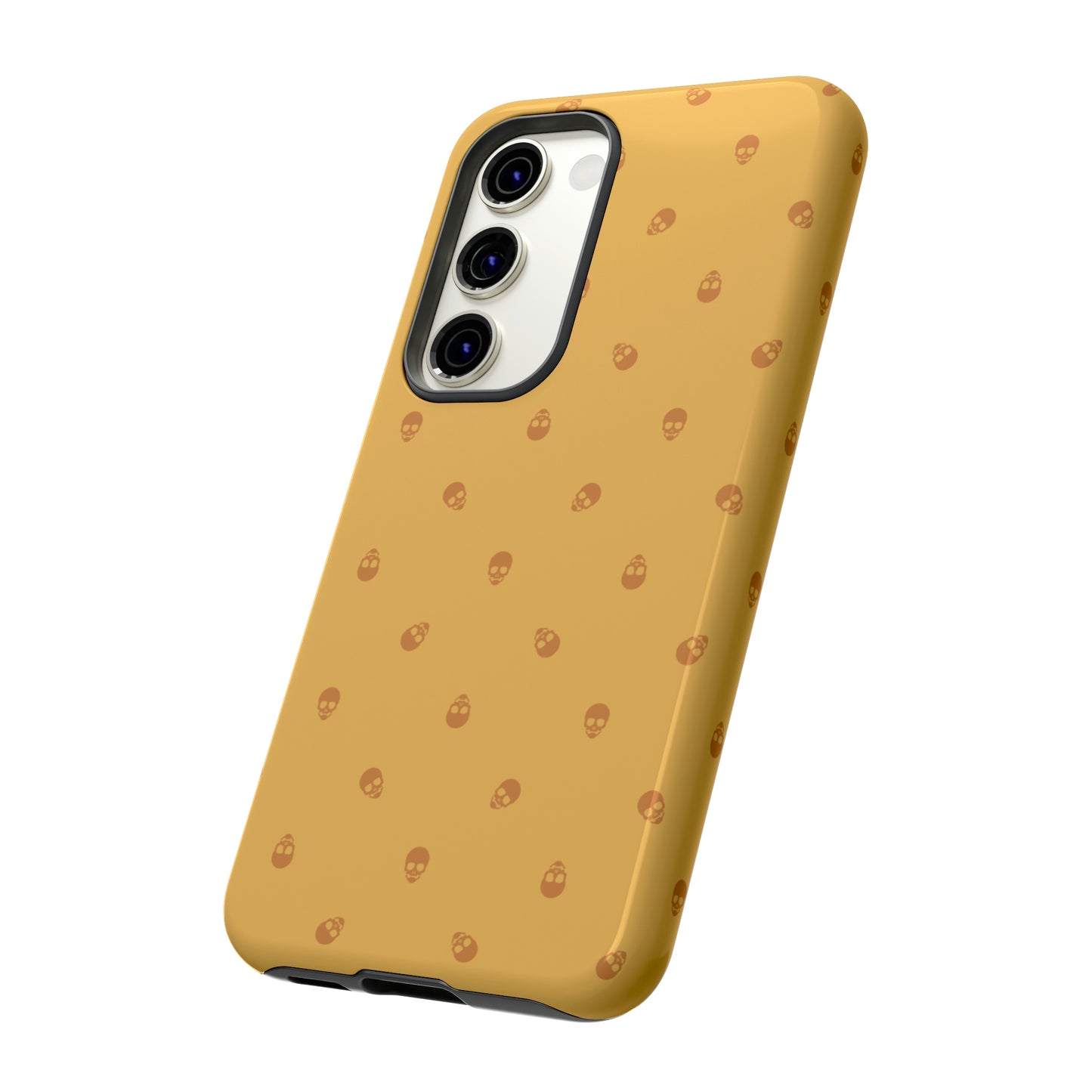 Tough Cases for Iphone, Samsung, Pixel - Sundial Skulls Pattern on Honeycomb