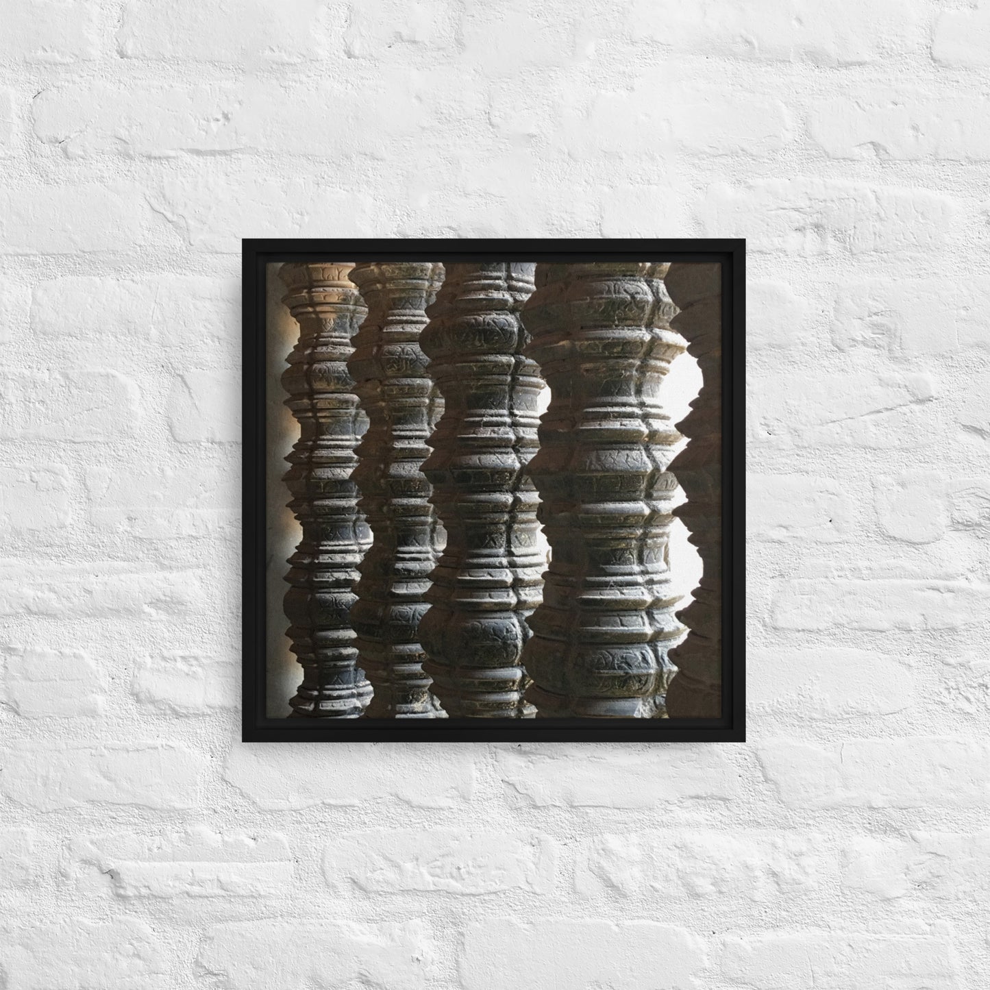 Stone Spindels Framed canvas