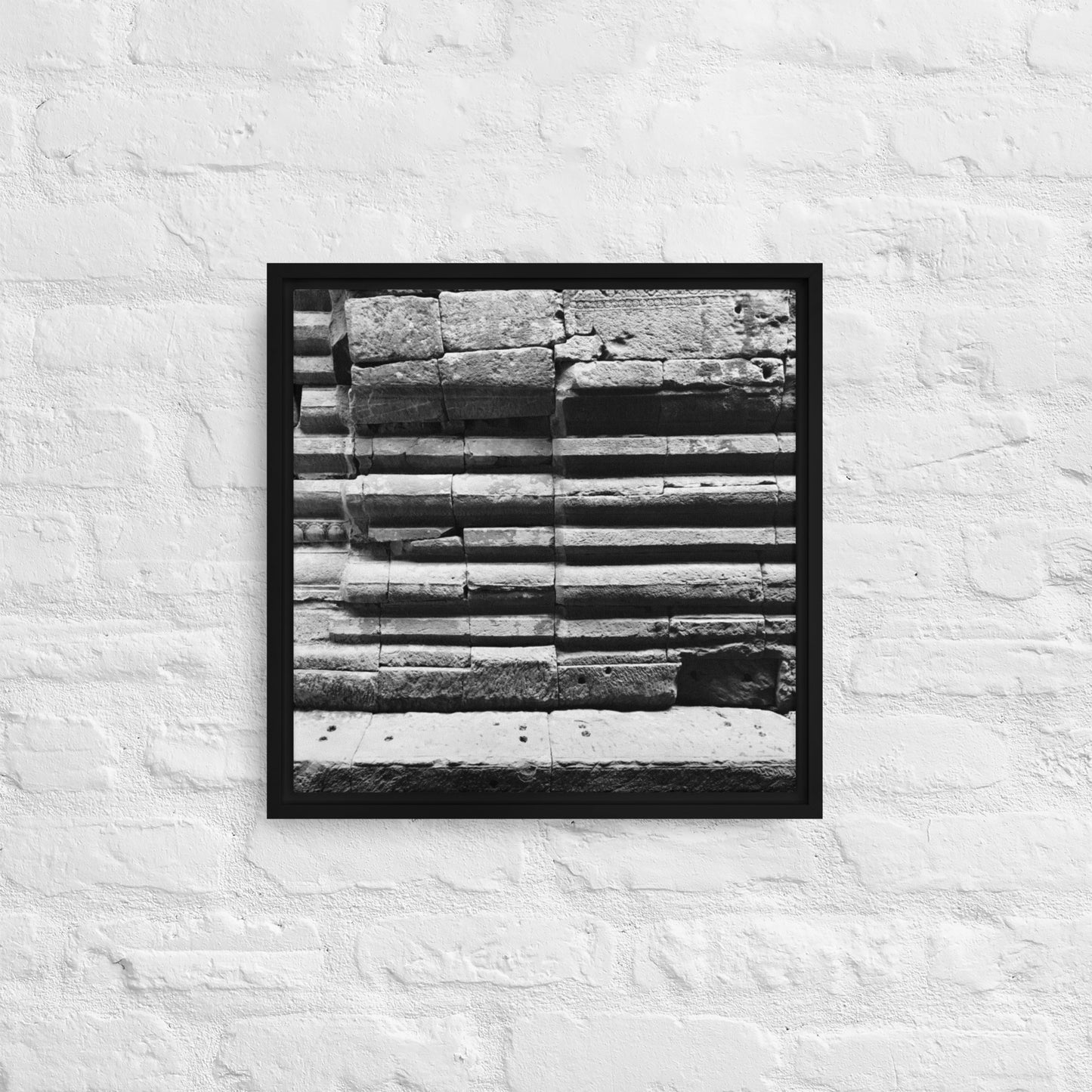 Architectural Texture Framed canvas 01