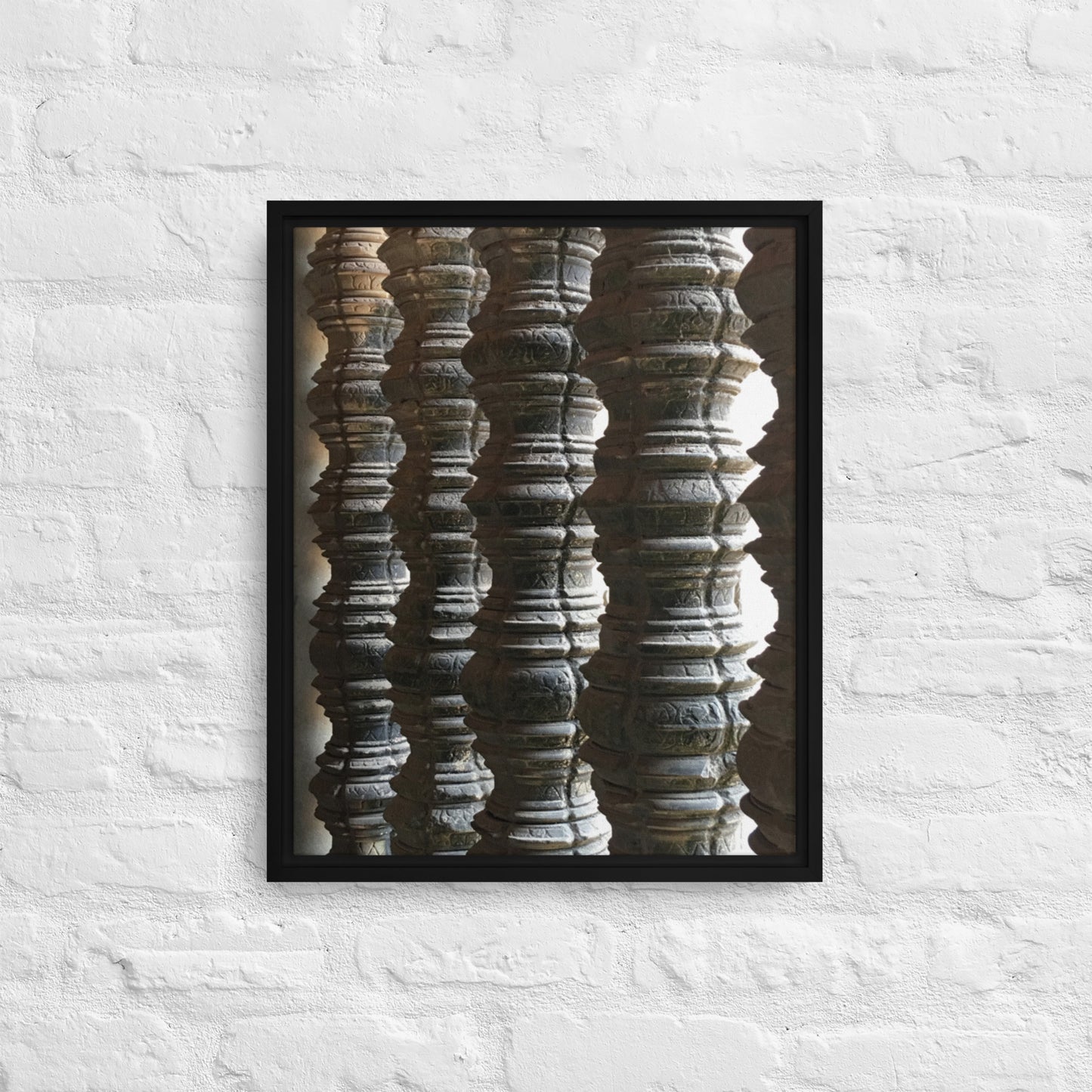 Stone Spindels Framed canvas