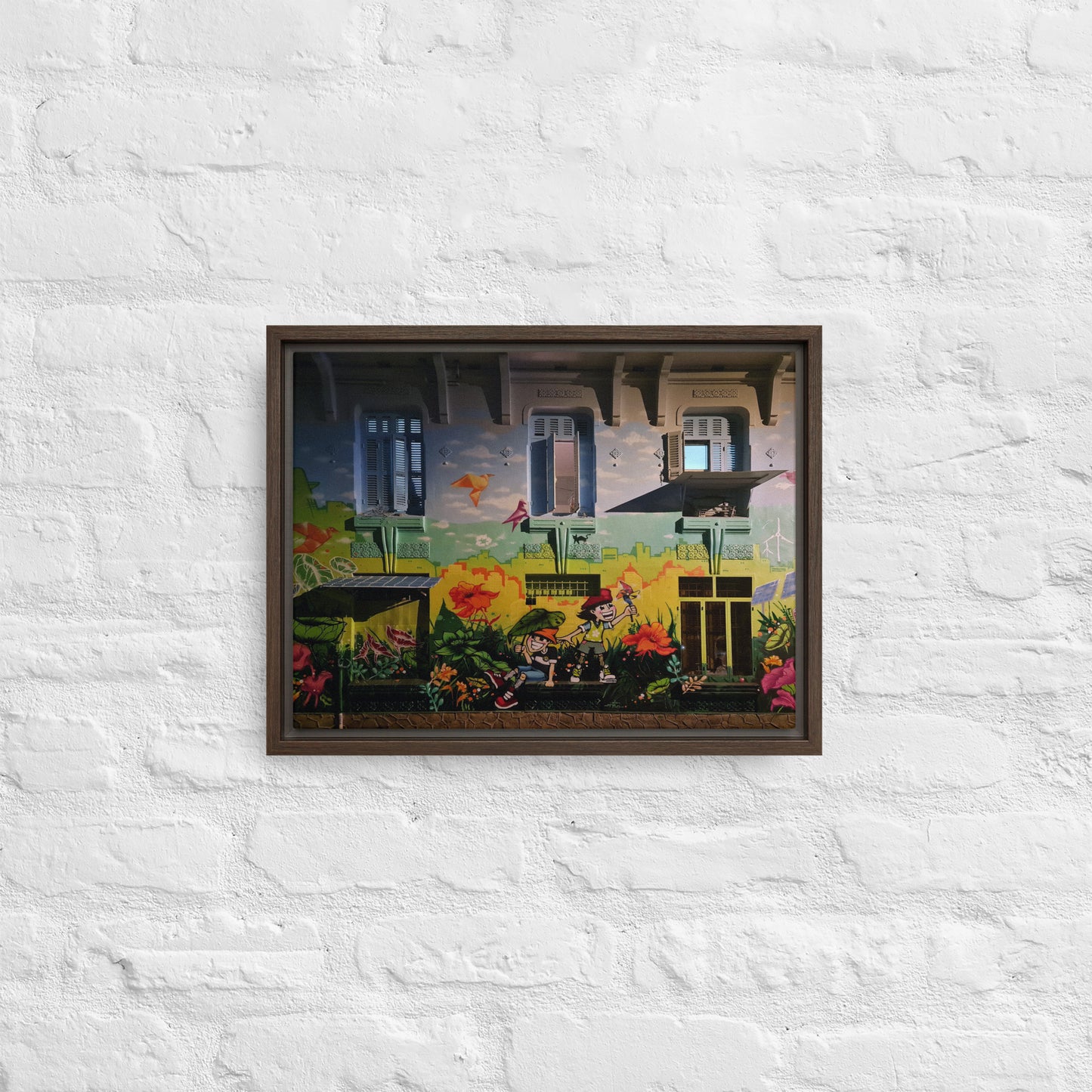 Mural Framed canvas