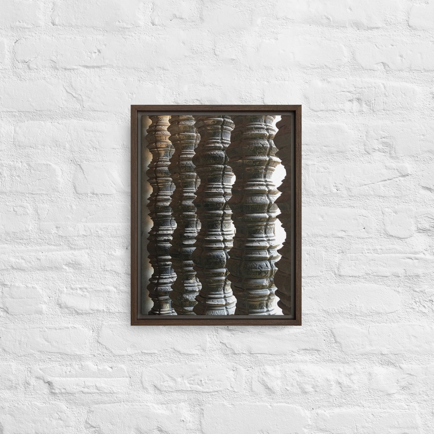 Stone Spindels Framed canvas