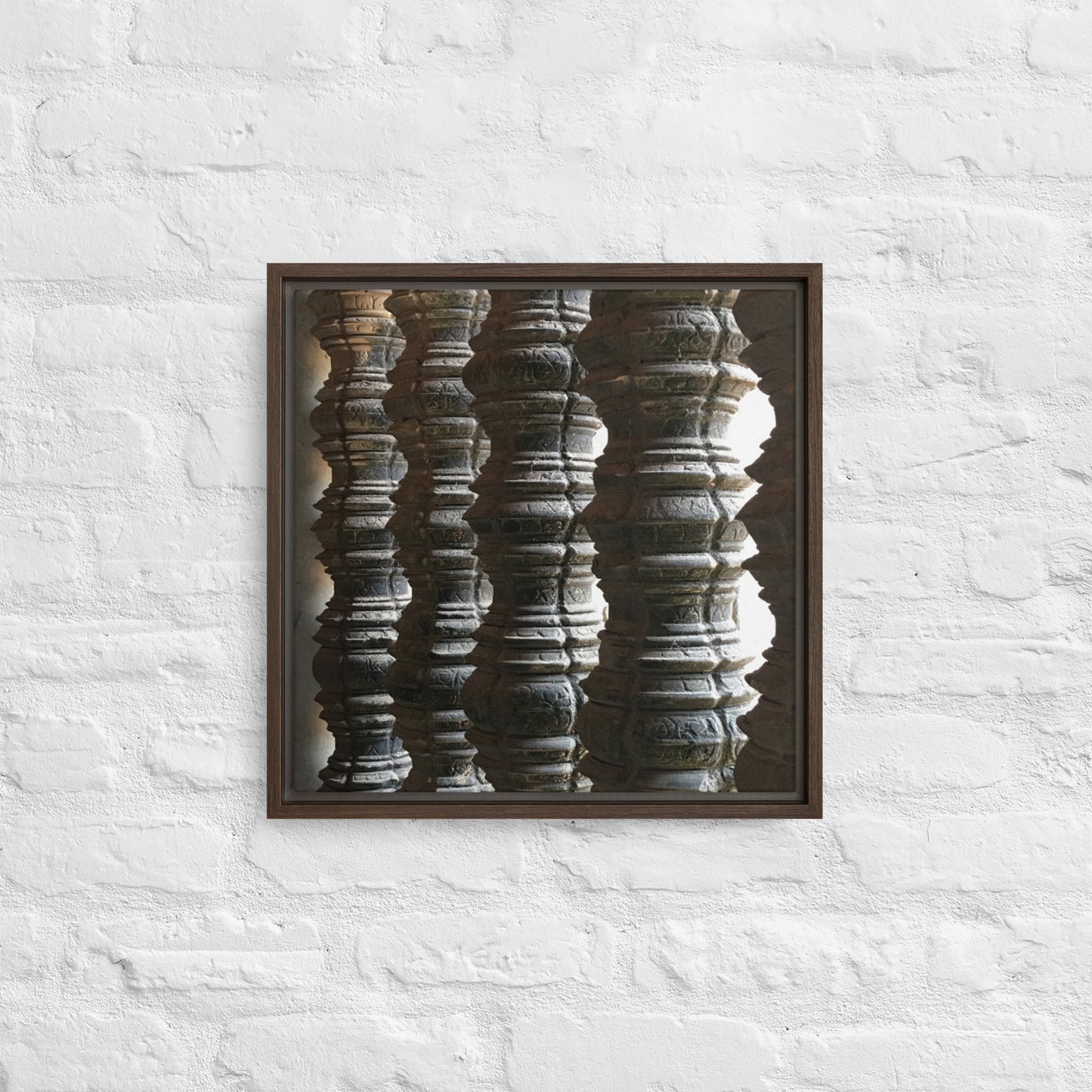 Stone Spindels Framed canvas