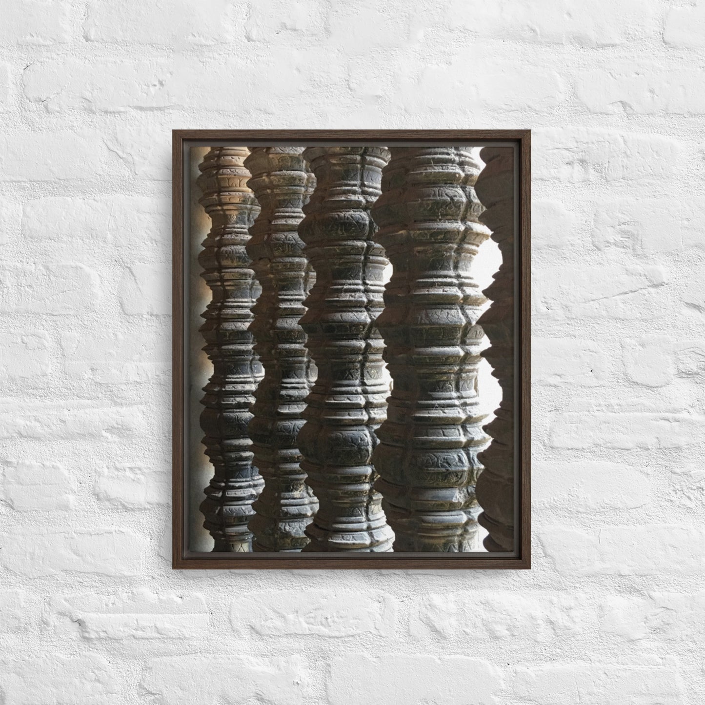 Stone Spindels Framed canvas