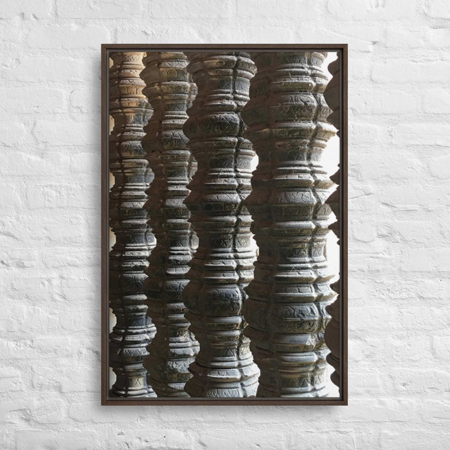 Stone Spindels Framed canvas