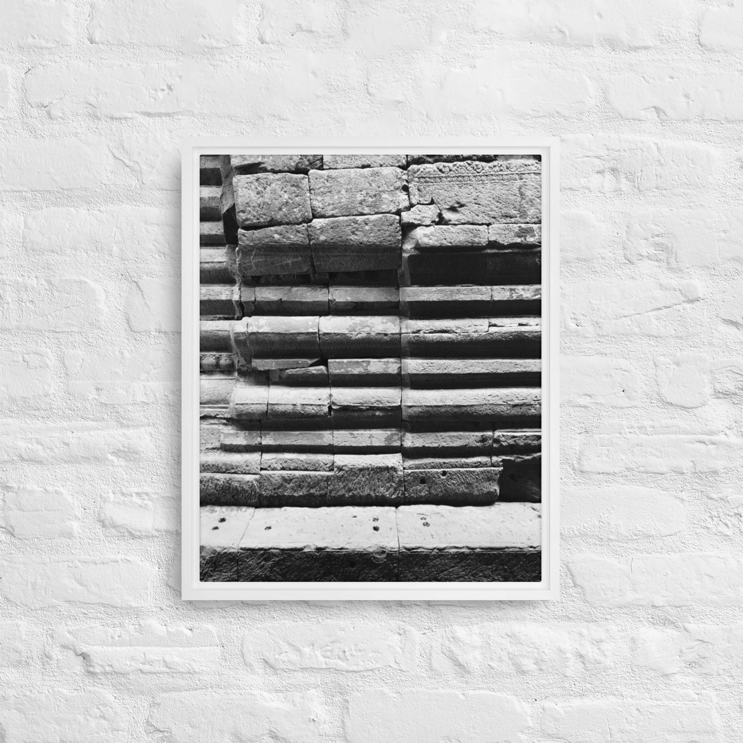 Architectural Texture Framed canvas 01