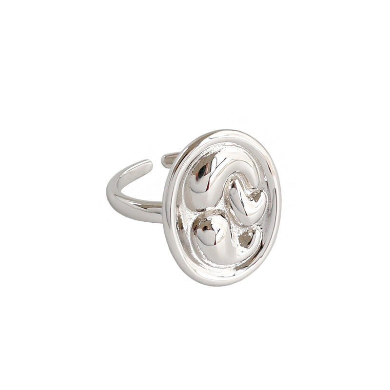 925 Silver Liquid Relief Ring