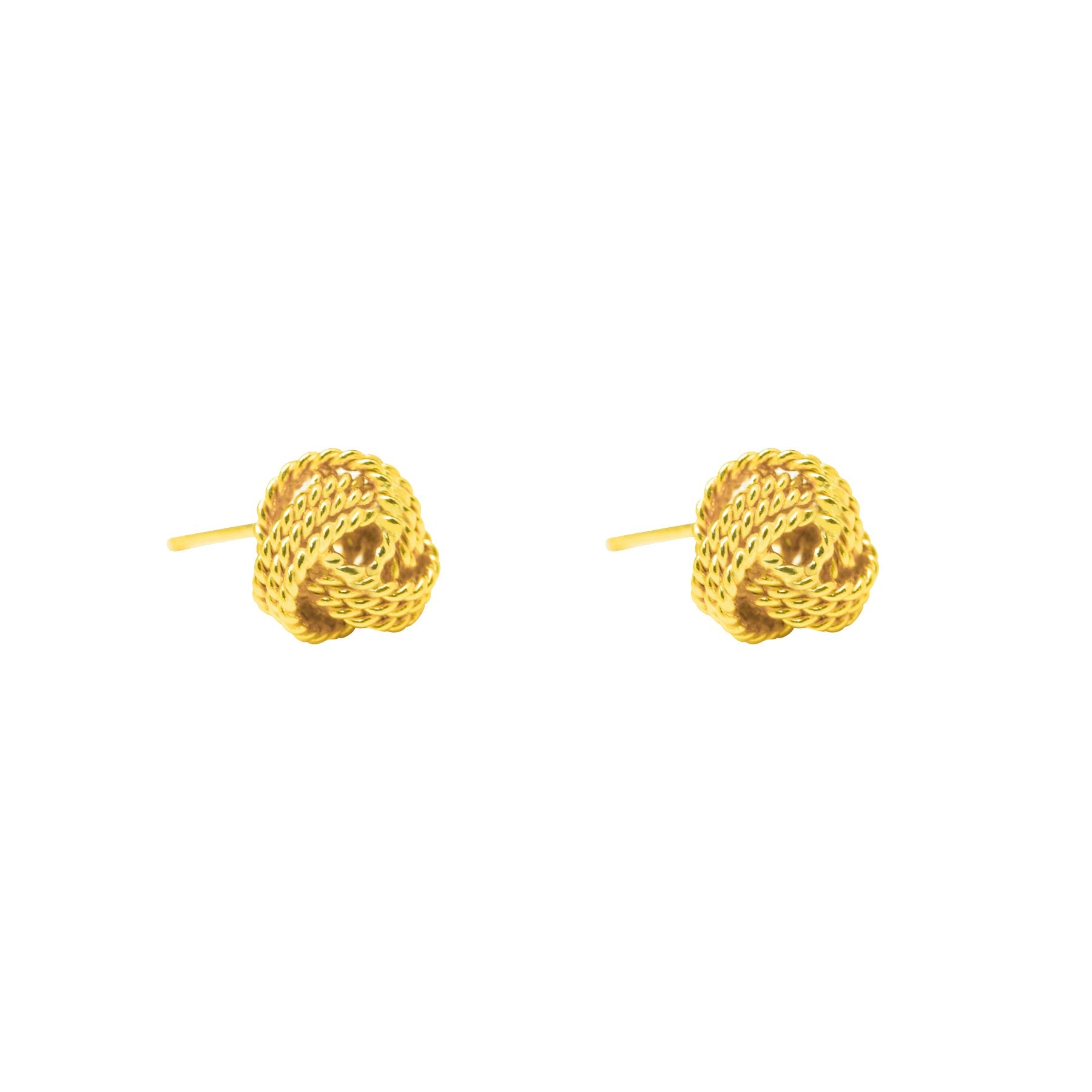 Classic Vermeil Rope Knot Earrings